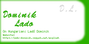dominik lado business card