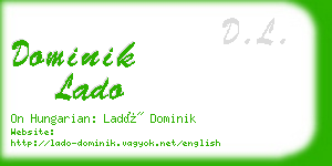 dominik lado business card